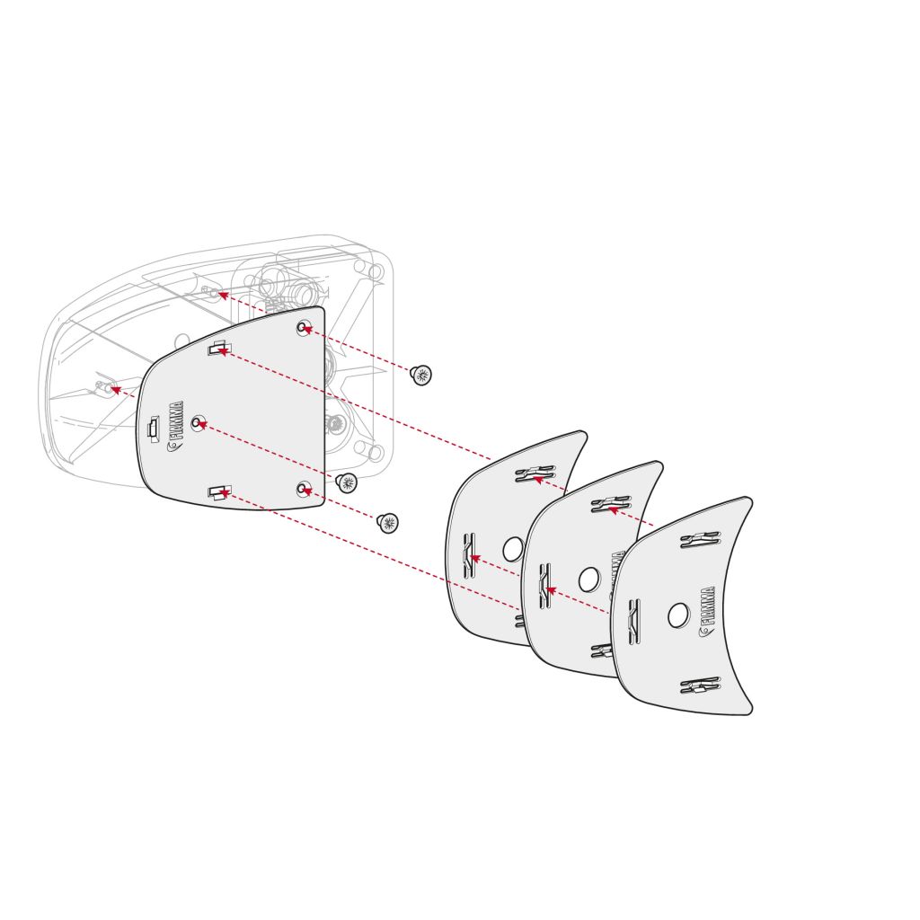 Fiamma Abstandshalter Kit Spacer Safe Door