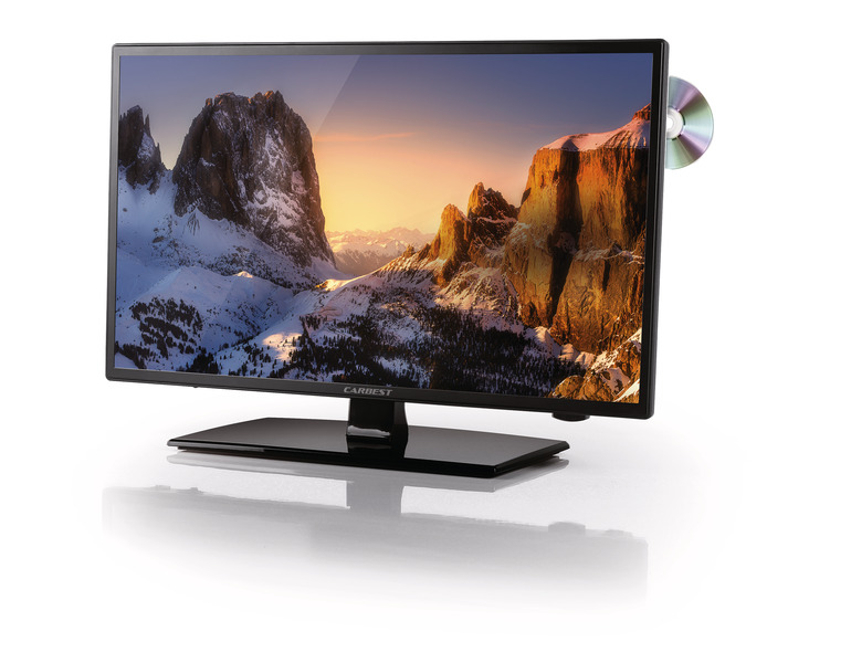 Carbest Widescreen 23,6 Zoll LED-TV HD Ready, DVD, Triple-Tuner
